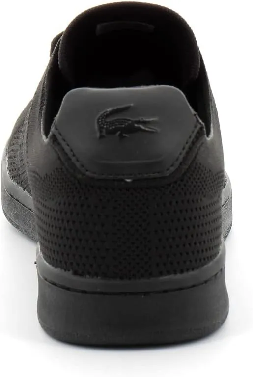 Men's Lacoste Carnaby Pique Textile Trainers Black sole