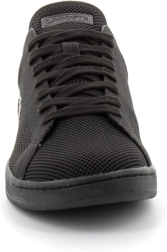 Men's Lacoste Carnaby Pique Textile Trainers Black sole