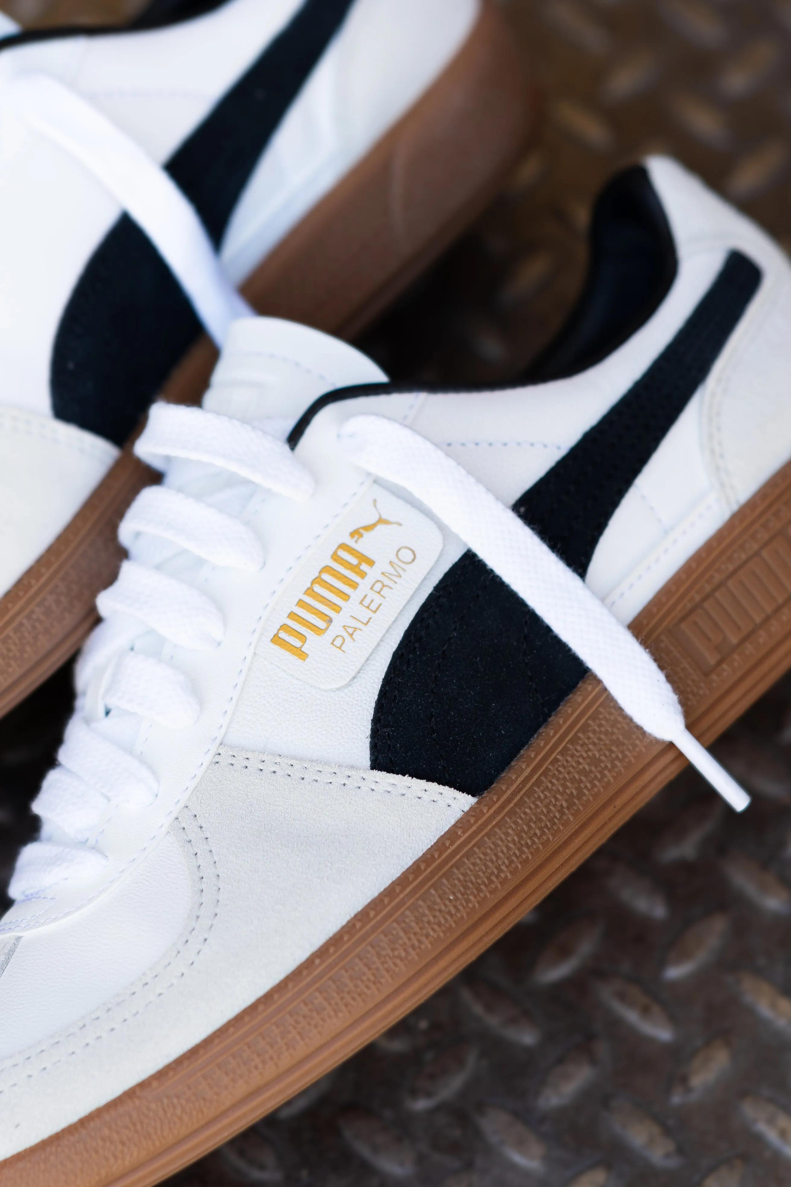 Mens Puma Palermo LTH (White/Black)