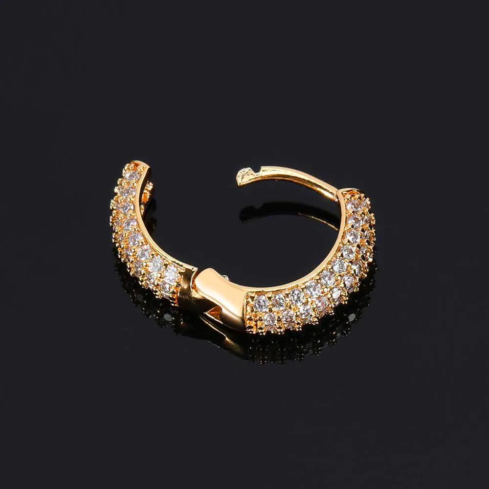 Micro Pave Hoop Earrings