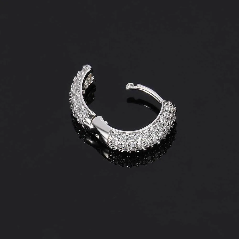 Micro Pave Hoop Earrings