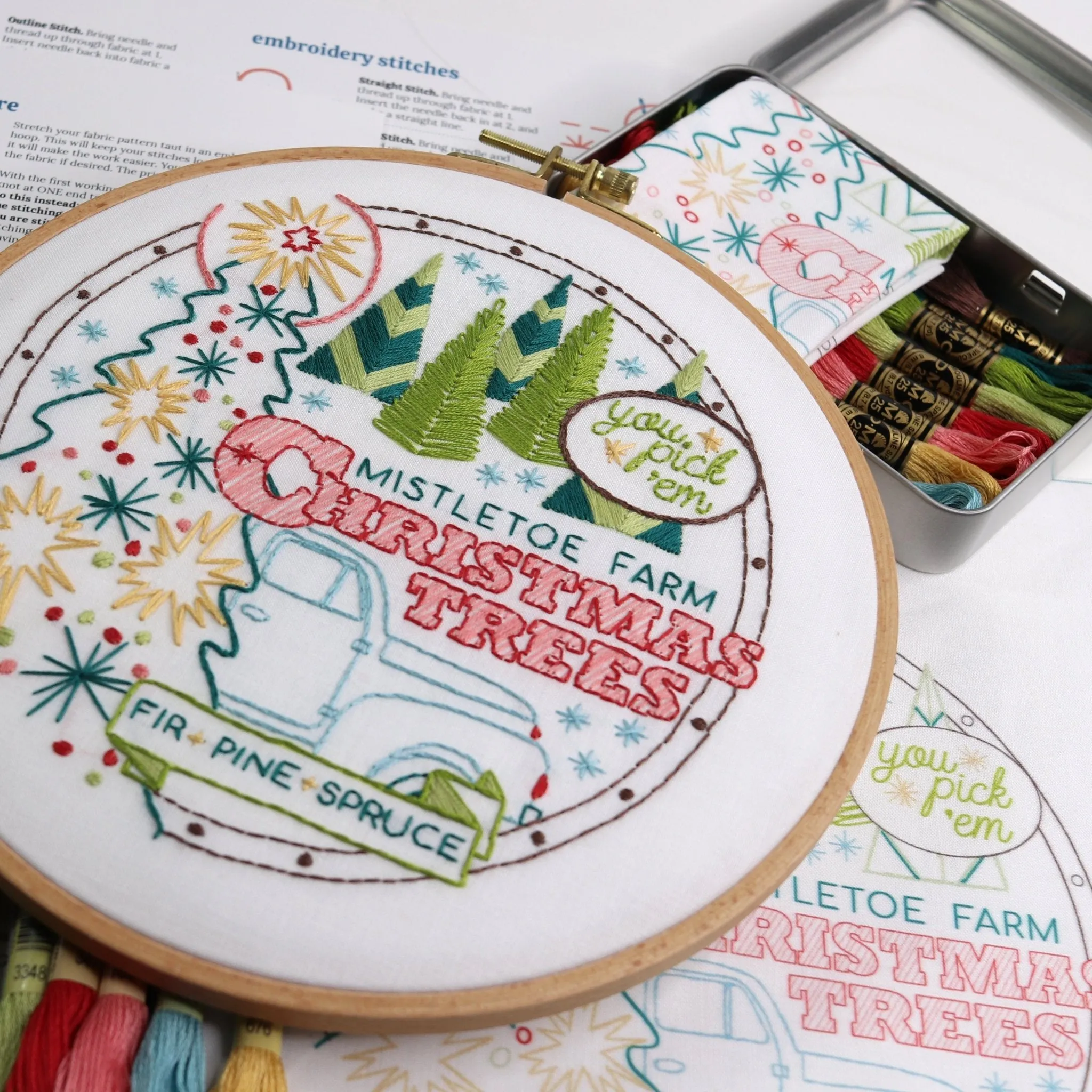 Mistletoe Farm Embroidery Kit