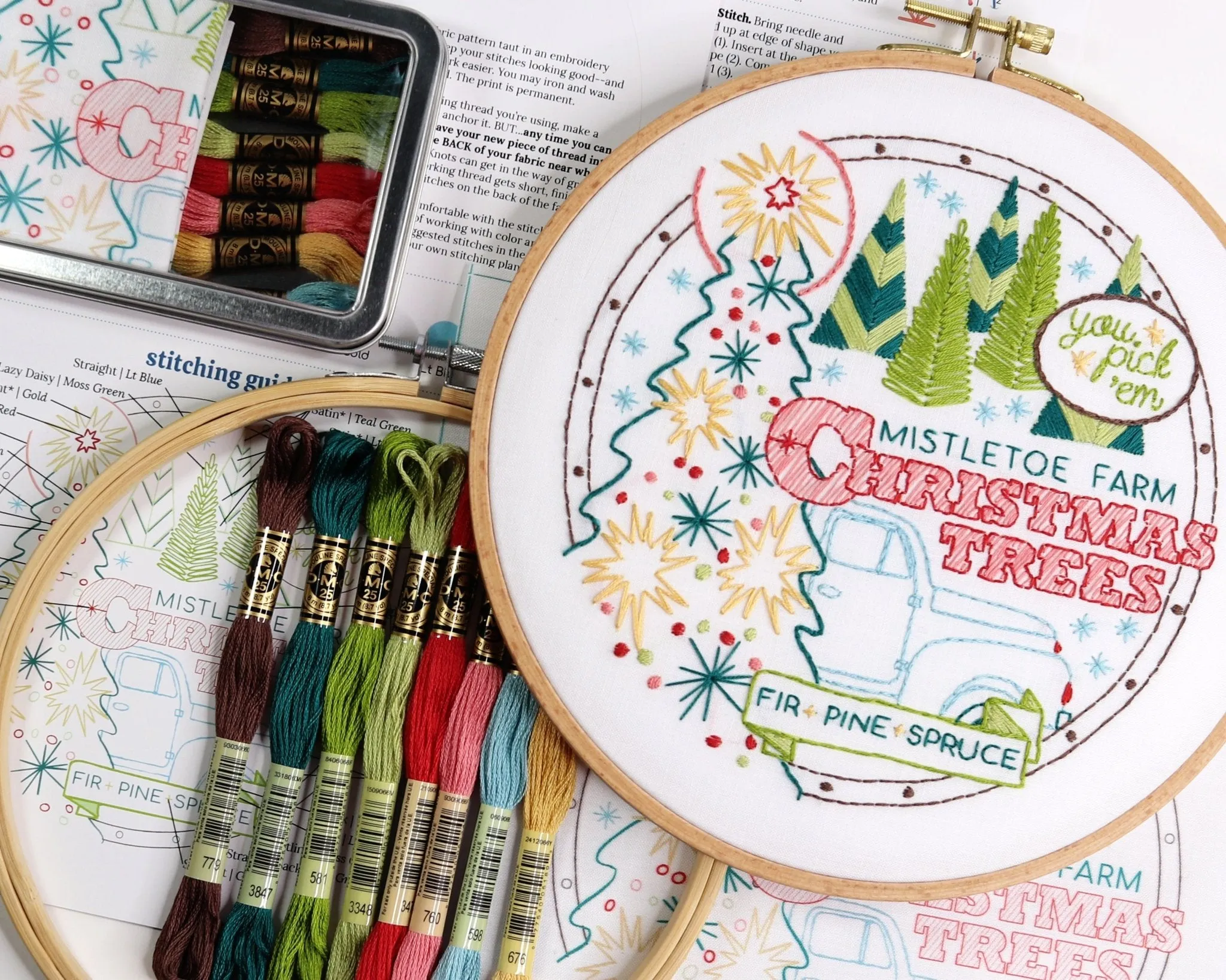 Mistletoe Farm Embroidery Kit