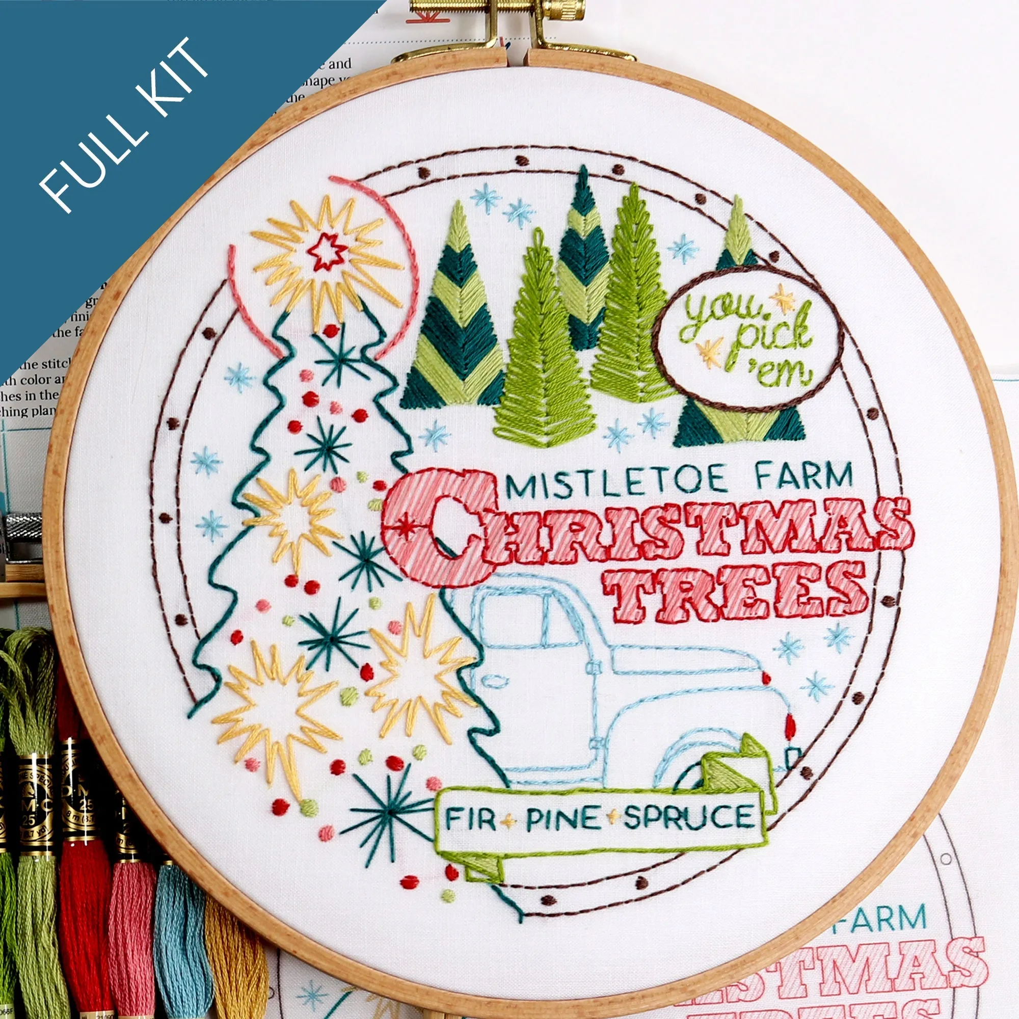 Mistletoe Farm Embroidery Kit