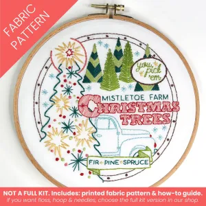 Mistletoe Farm Printed Fabric Pattern