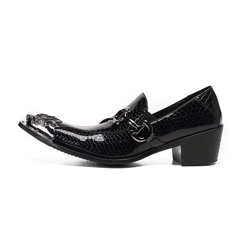 ModishLux CrocLeather Slip-on Dress Shoes