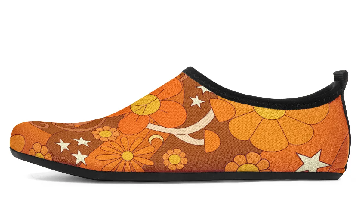 Molly's Mismatched Retro Daisies Water Shoes