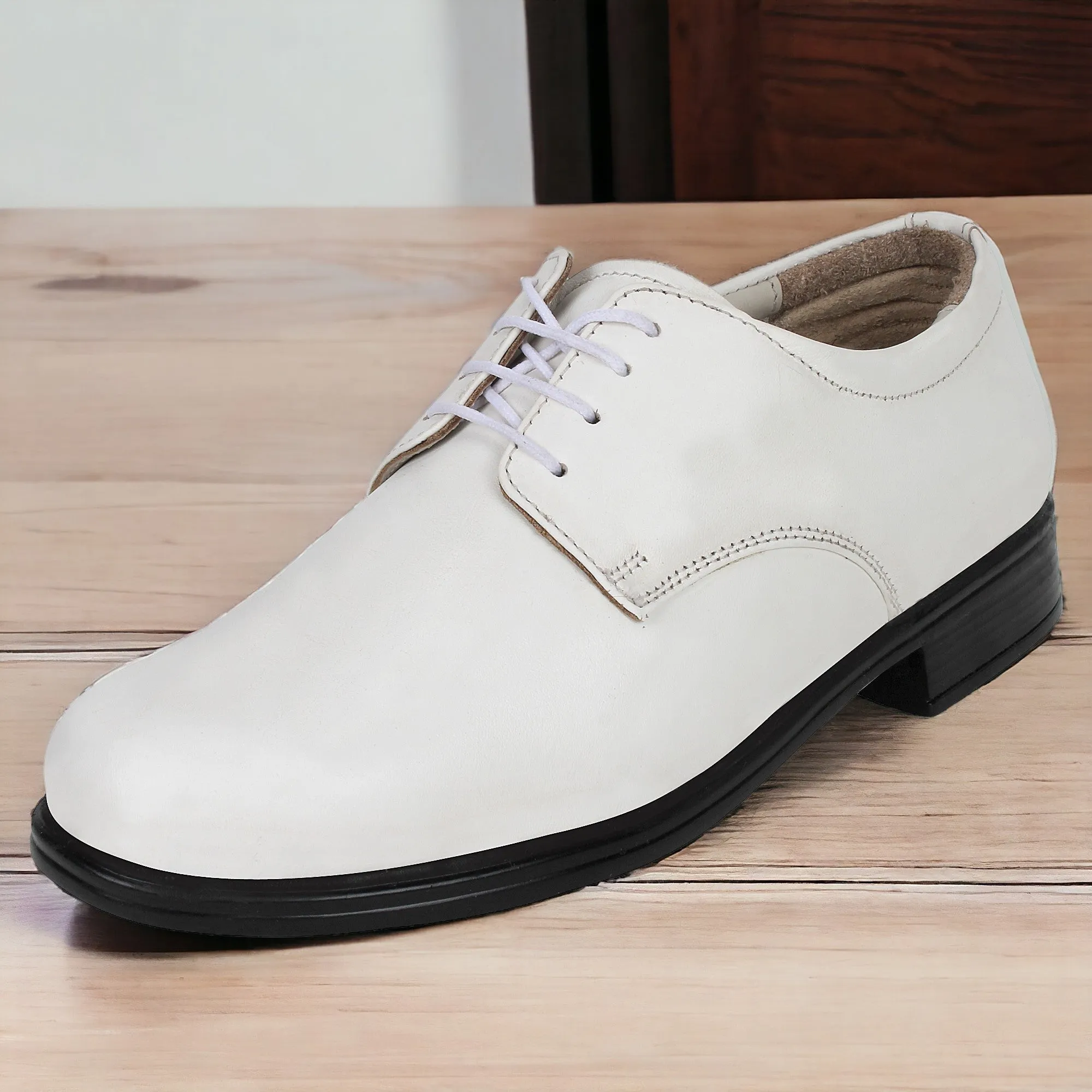 Navy Uniform Shoes White