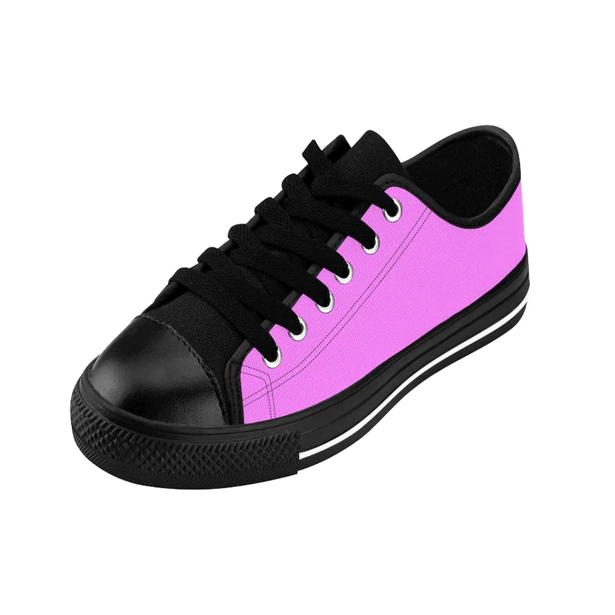 Pink Best Women's Low Top, Cotton Candy Solid Color Designer Low Top Women's Sneakers (US Size: 6-12)