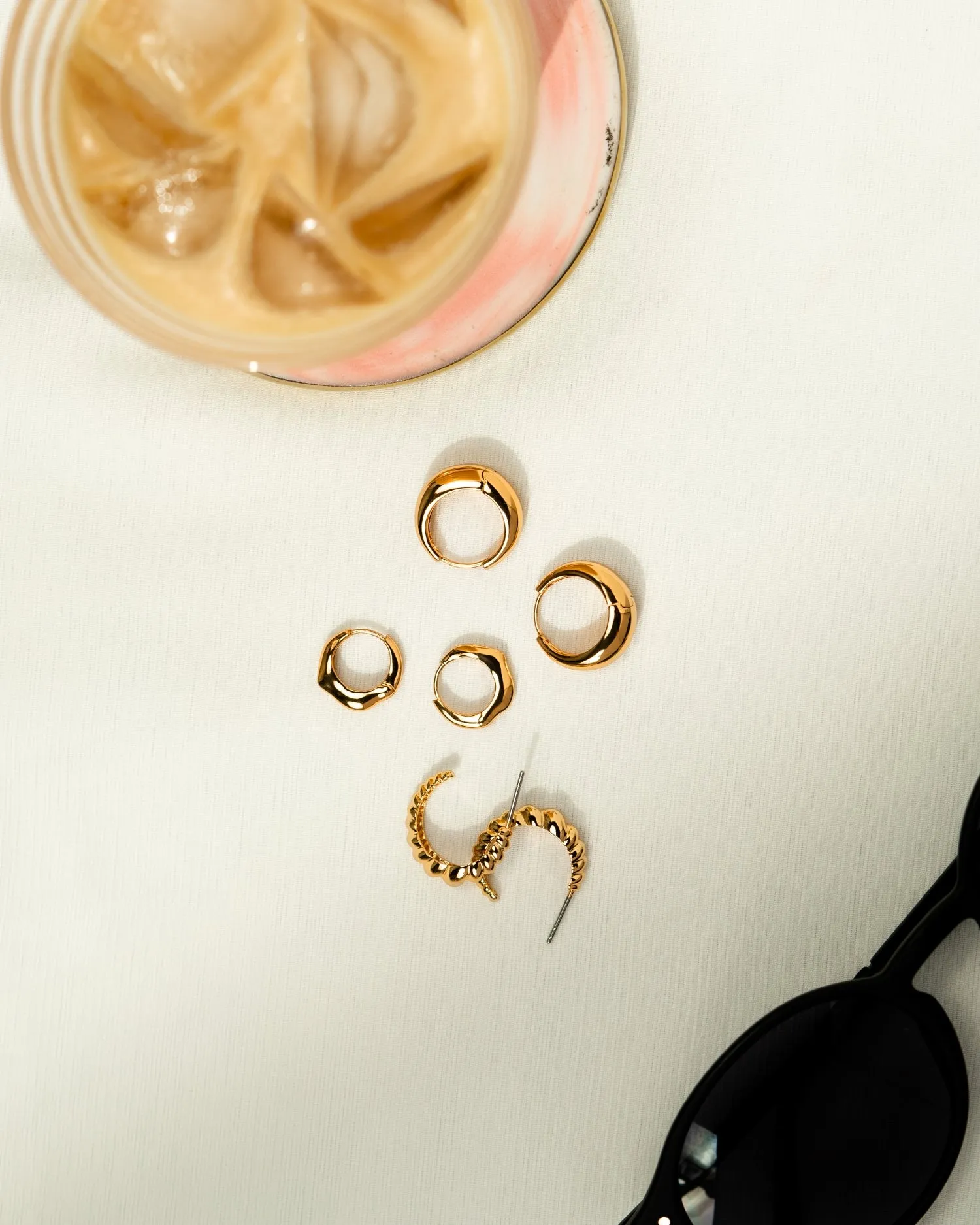 Plain Gold Hoop Earrings