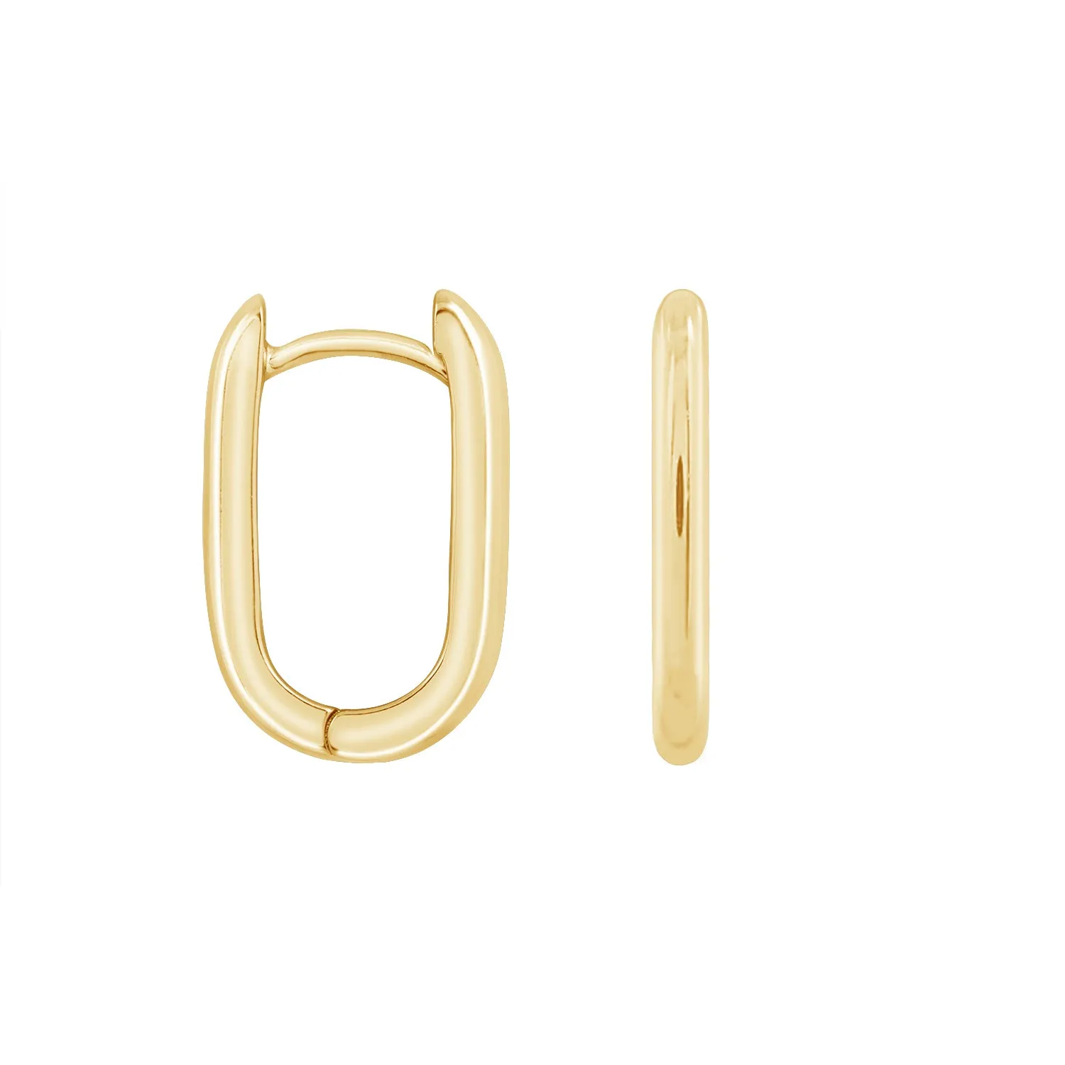 Plain Gold Hoop Earrings