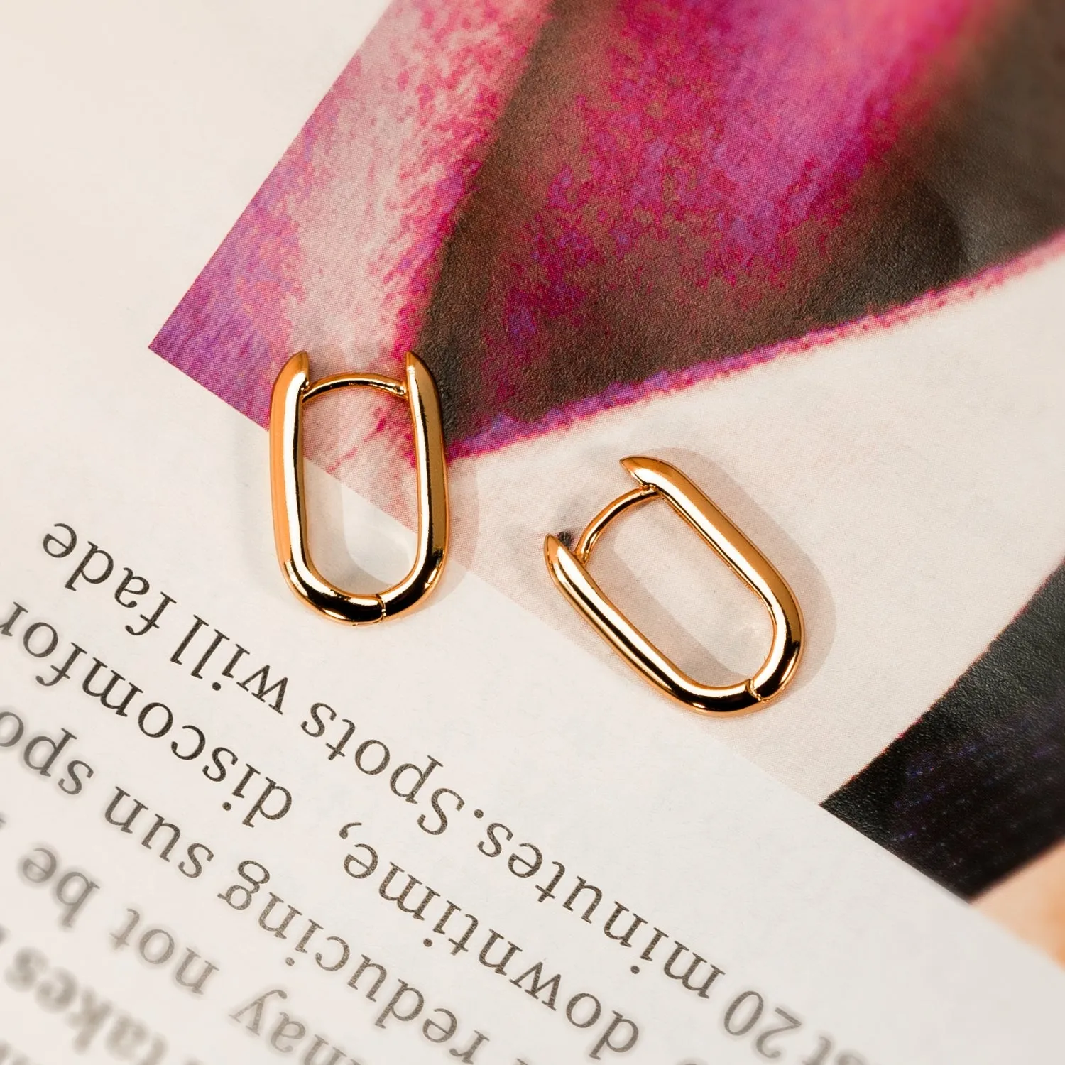 Plain Gold Hoop Earrings