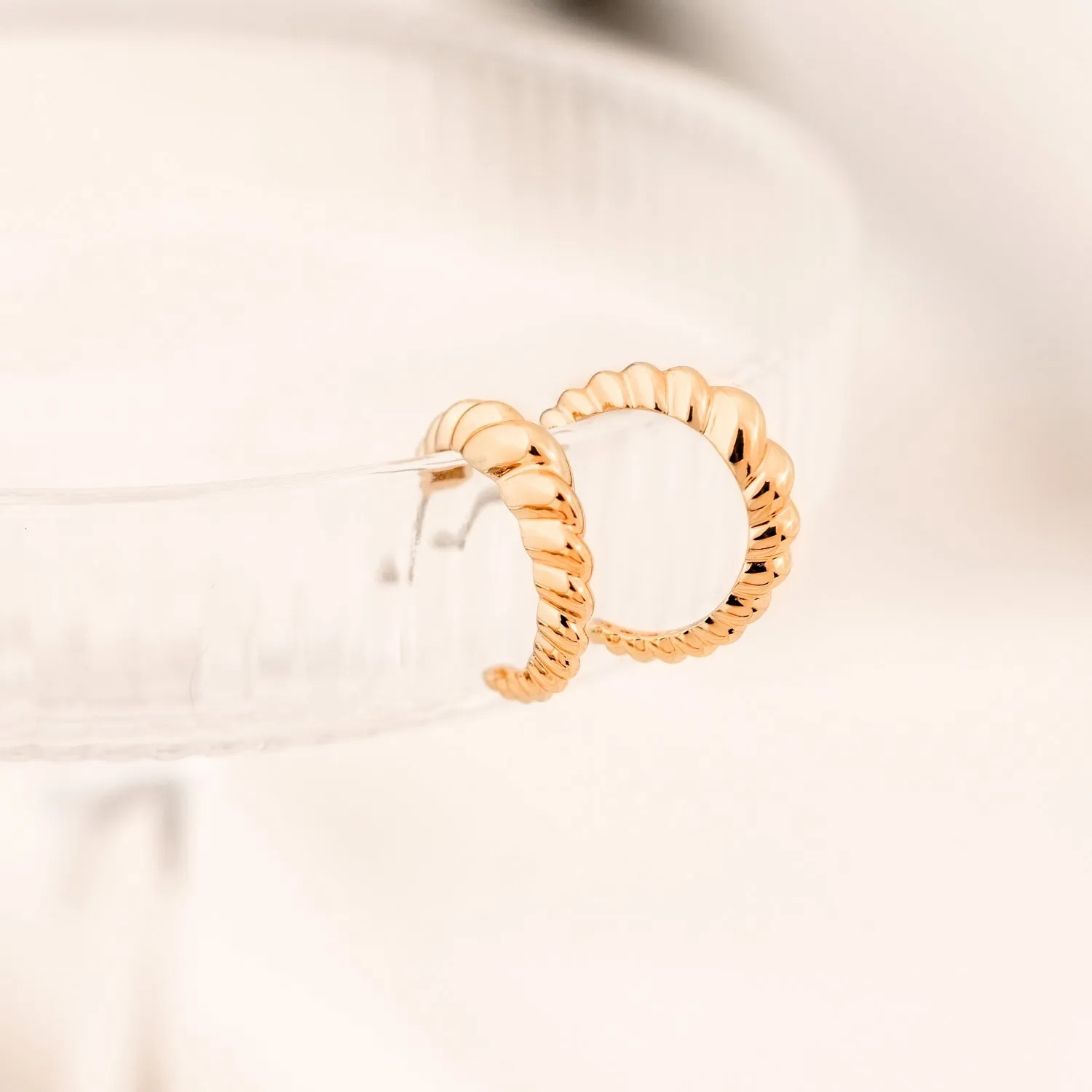 Plain Gold Hoop Earrings