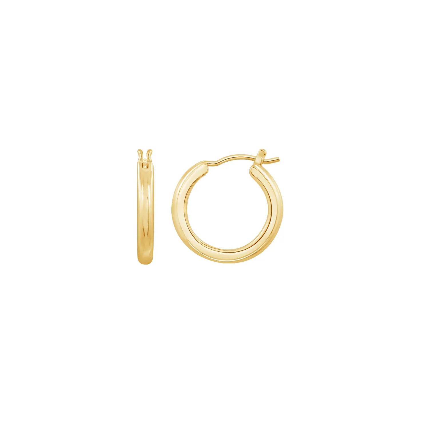 Plain Gold Hoop Earrings