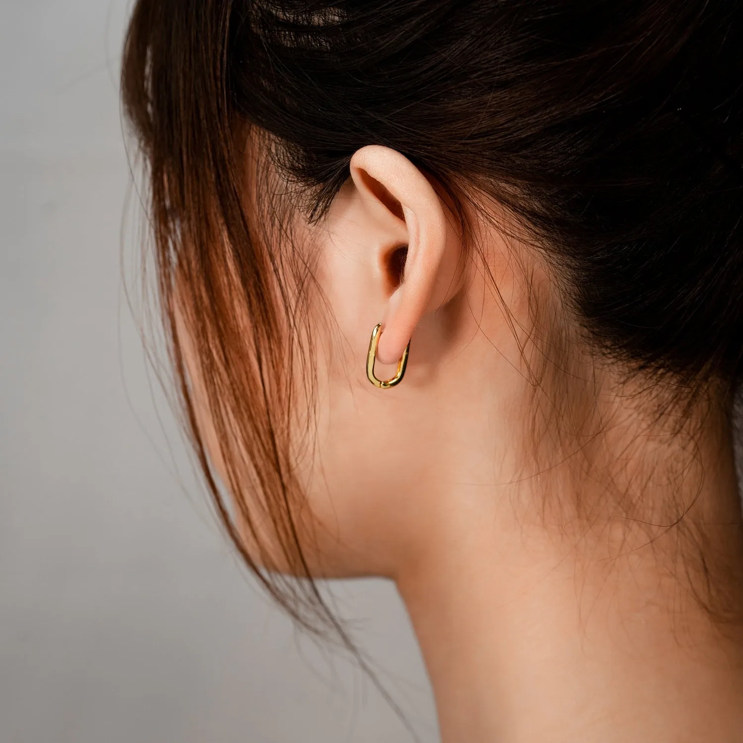 Plain Gold Hoop Earrings