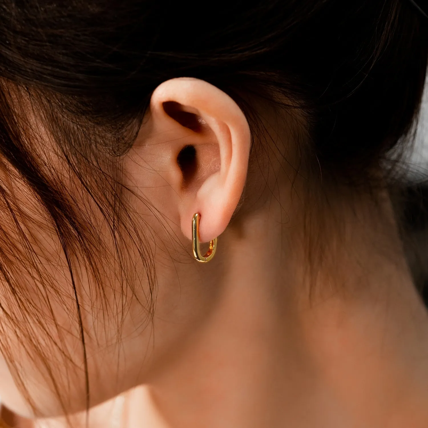 Plain Gold Hoop Earrings