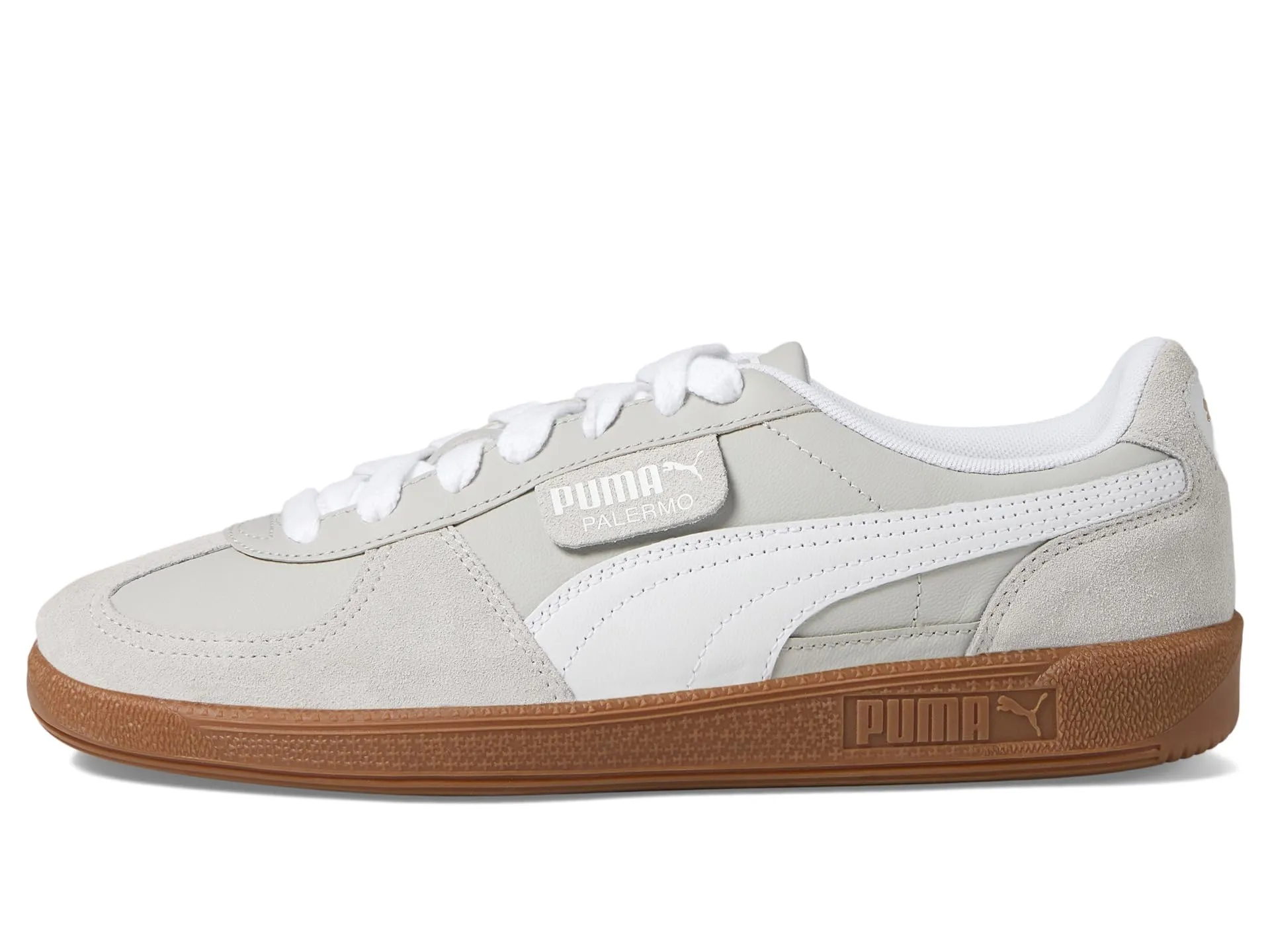 PUMA Men's Palermo Ingredients Sneaker, White/Cool Light Gray Gold