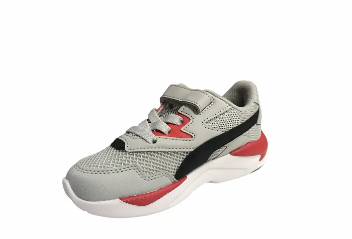 Puma scarpa sportiva da bambino X-Ray Lite AC Inf 374398 13 grigio chiaro-nero-rosso