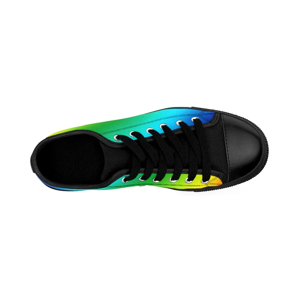 Rainbow Gay Pride Men's Sneakers, Colorful Gay Pride Best Low Top Designer Shoes For Men (US Size: 7-14)