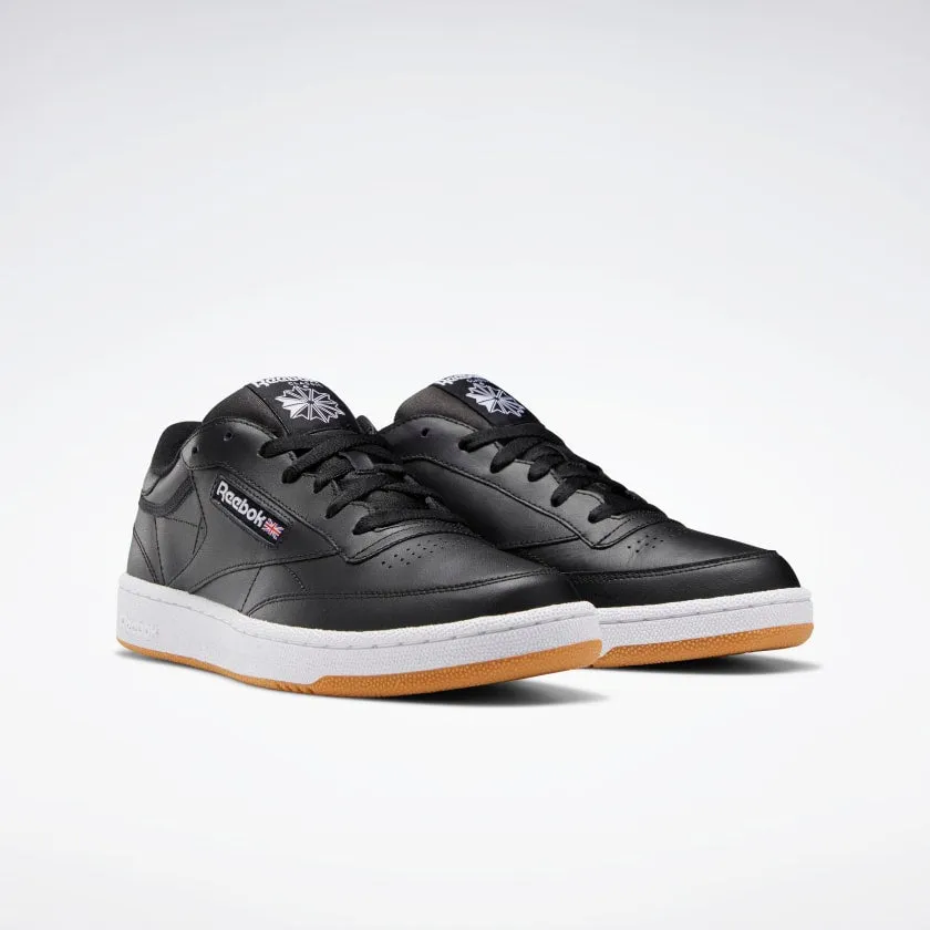 REEBOK CLUB C 85 - Intense Black / White-Gum