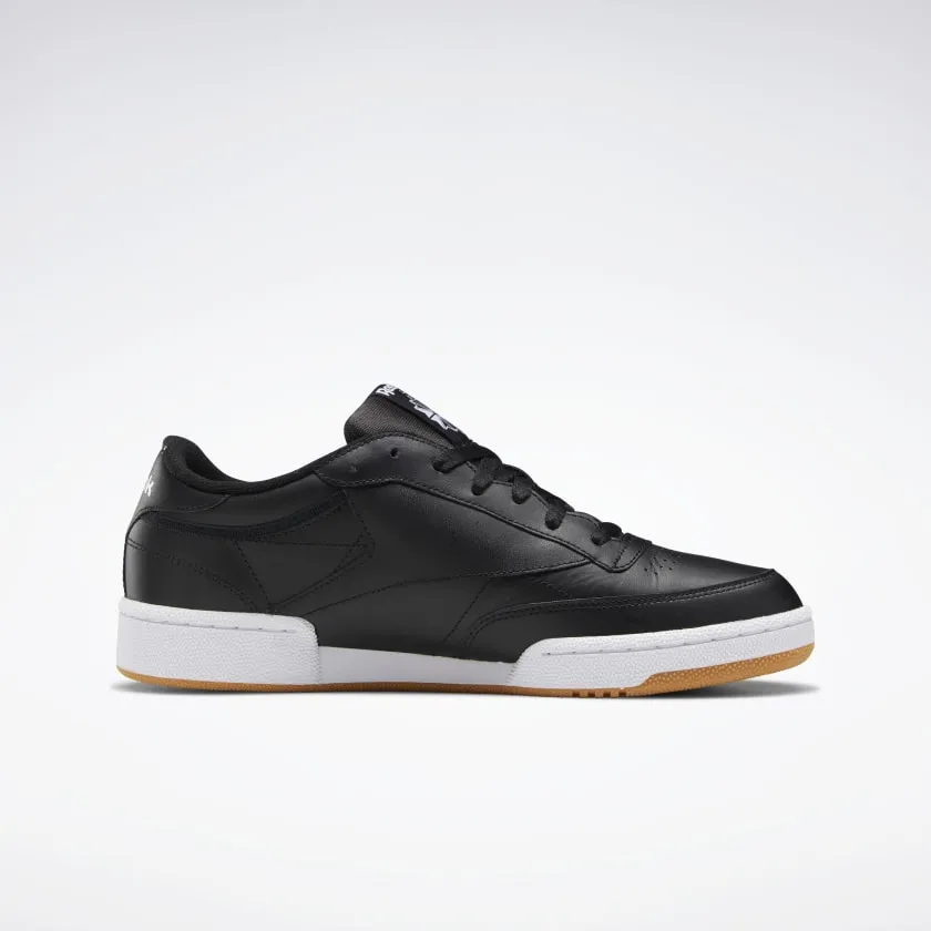 REEBOK CLUB C 85 - Intense Black / White-Gum