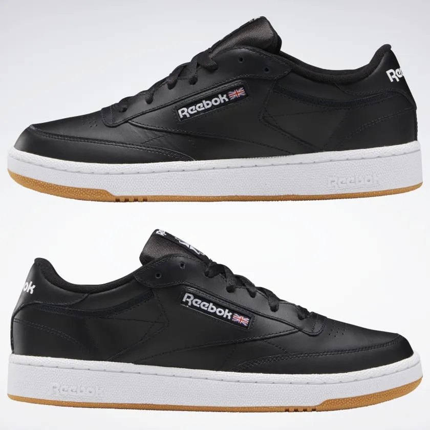 REEBOK CLUB C 85 - Intense Black / White-Gum