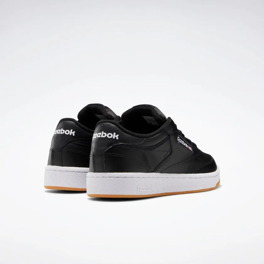 REEBOK CLUB C 85 - Intense Black / White-Gum