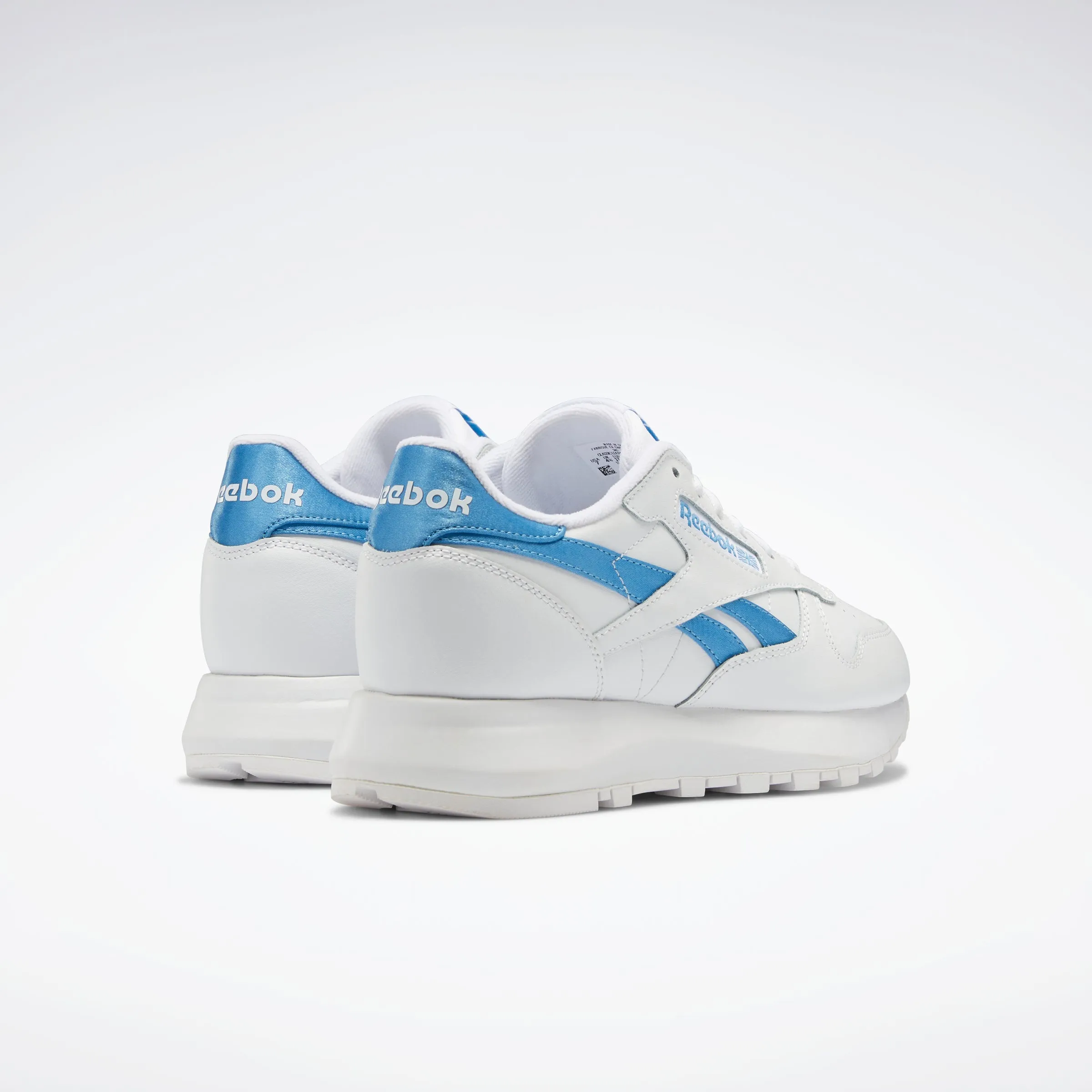 Reebok Footwear Women Classic Leather Sp Shoes Ftwwht/Ftwwht/Essblu