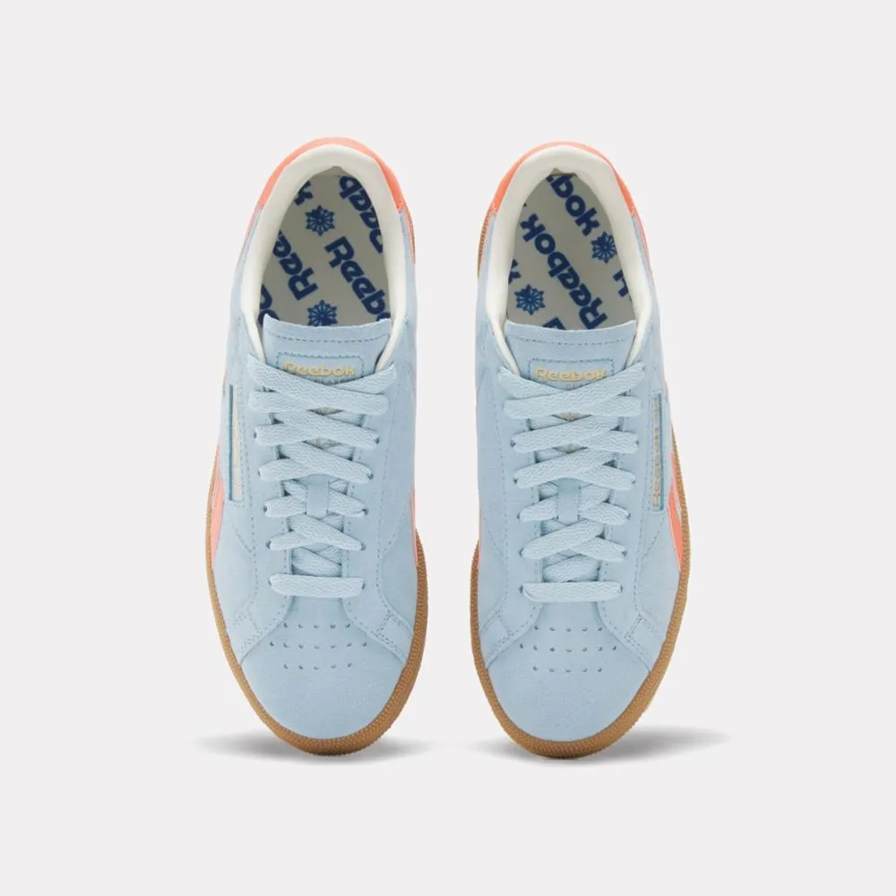 Reebok Footwear Women Club C Grounds UK Shoes SOFTBLUE/SUPERCHARGEDCORAL/GUM