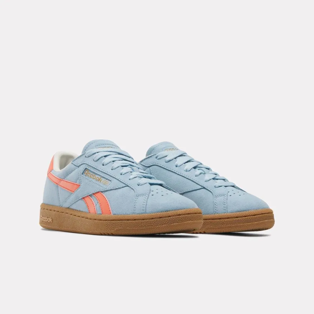 Reebok Footwear Women Club C Grounds UK Shoes SOFTBLUE/SUPERCHARGEDCORAL/GUM