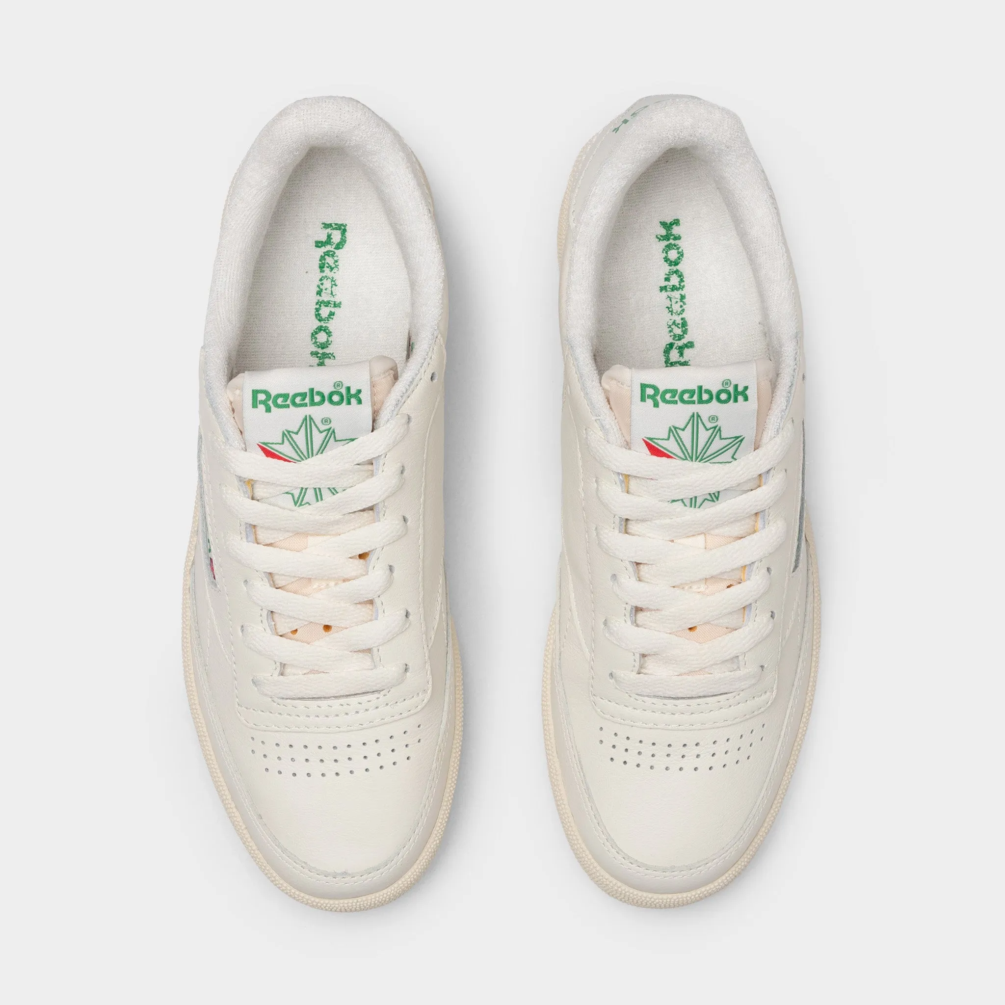 Reebok Womens' Club C 85 Vintage Chalk / Alabaster - Green