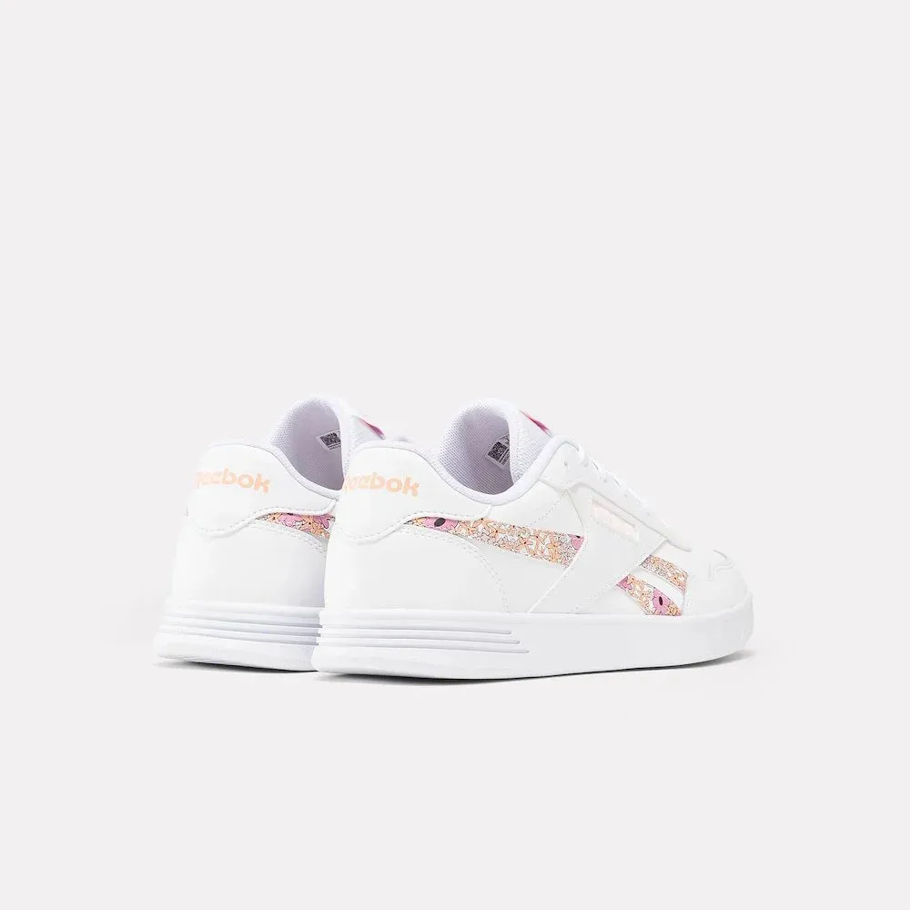 REEBOK WOMENS COURT ADVANCE - WHITE/PEACH GLOW