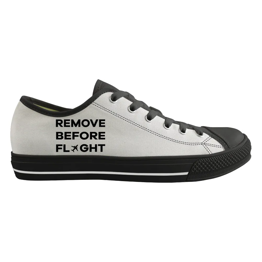 Remove Before Flight Designed Canvas Shoes (Men)