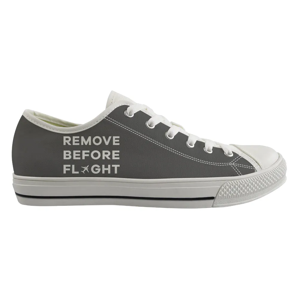 Remove Before Flight Designed Canvas Shoes (Men)