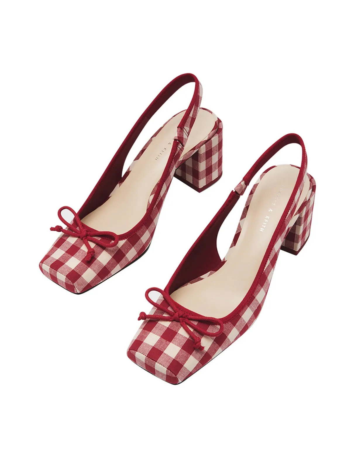 Retro Mary Jane Plaid Chunky Heel Shoes