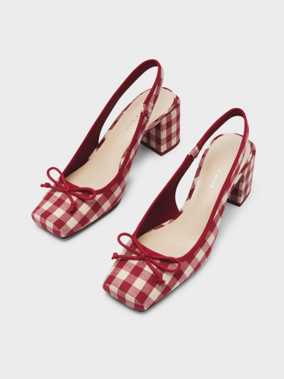 Retro Mary Jane Plaid Chunky Heel Shoes