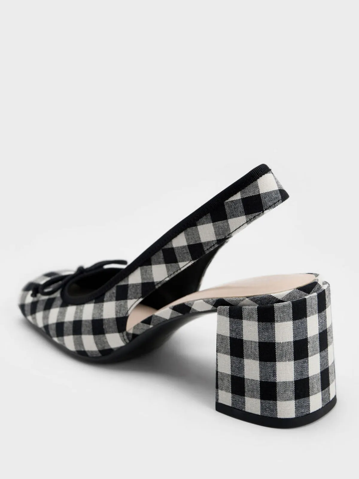 Retro Mary Jane Plaid Chunky Heel Shoes