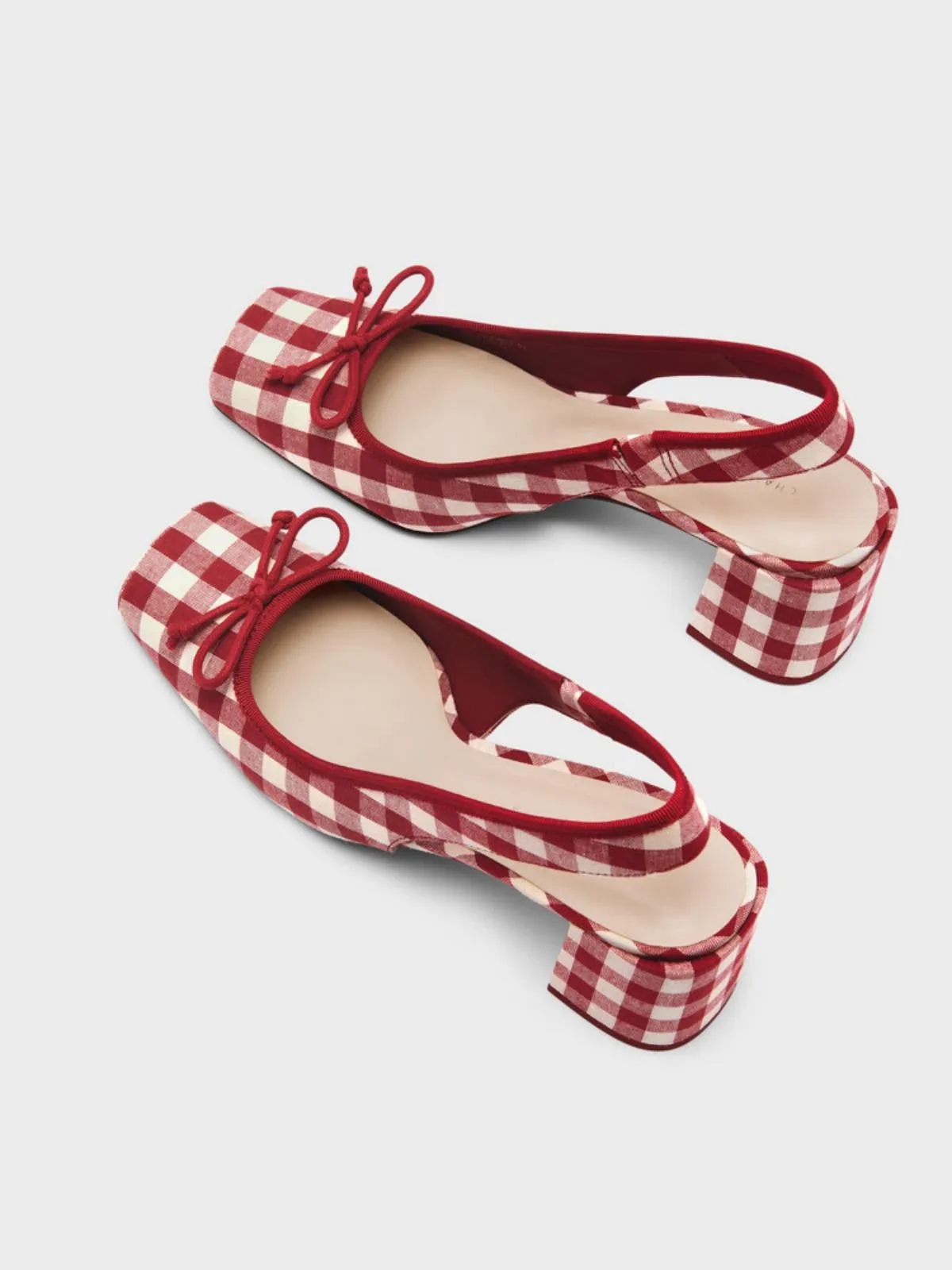 Retro Mary Jane Plaid Chunky Heel Shoes