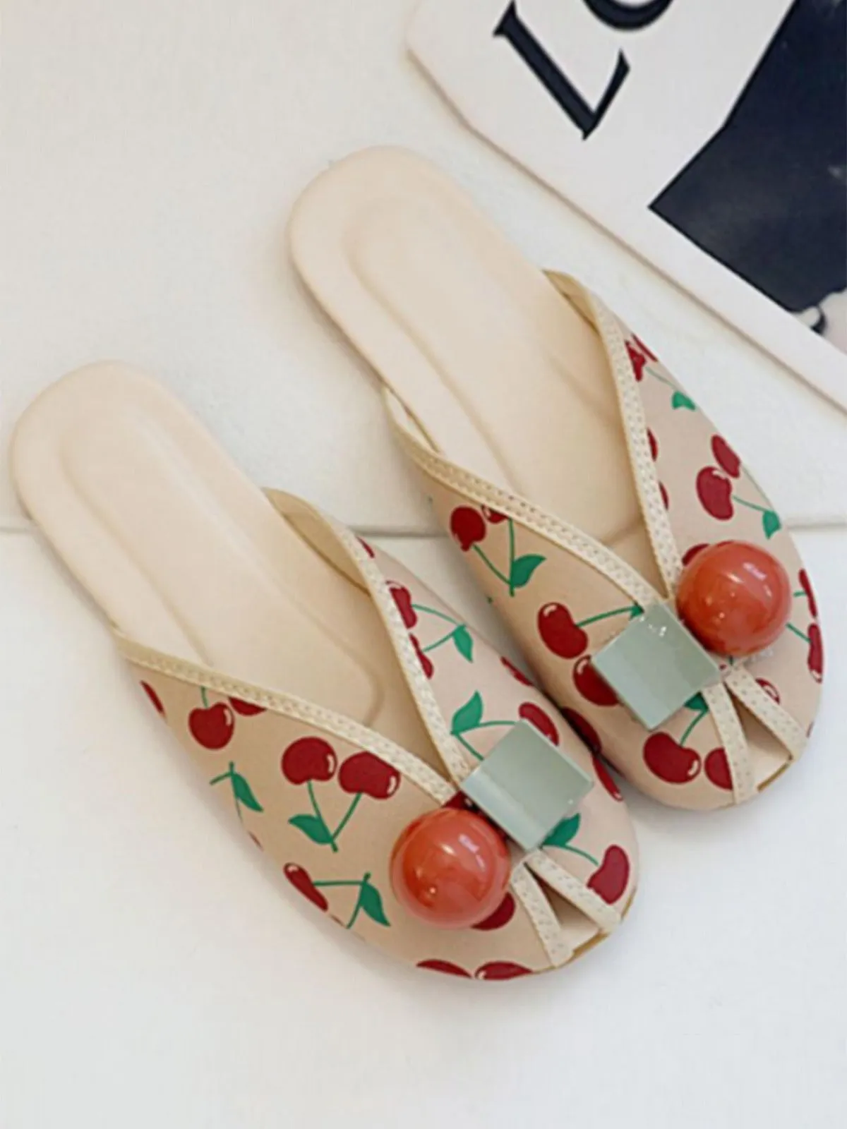 Round Toe Fruit Home Sandals