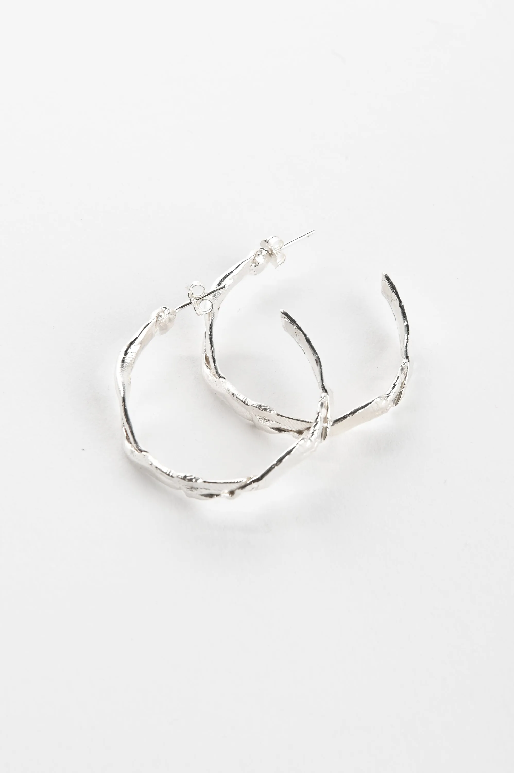 Sacreflux 'Ribbon' Hoop Earrings