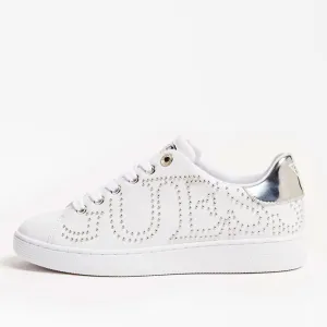 Scarpe Donna GUESS Sneakers Bianche con Borchie Linea Razz