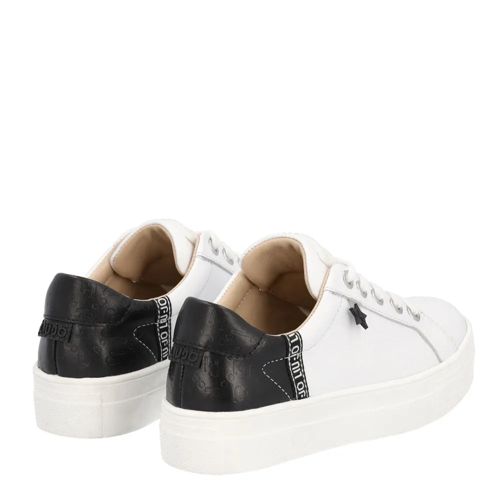 Scarpe Junior LIU JO linea Alicia 11 Sneakers in Pelle colore Bianco e Nero