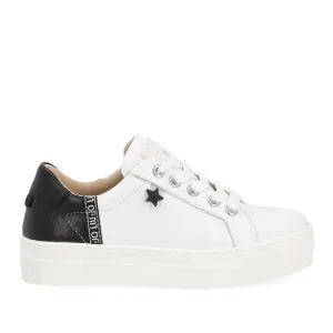 Scarpe Junior LIU JO linea Alicia 11 Sneakers in Pelle colore Bianco e Nero