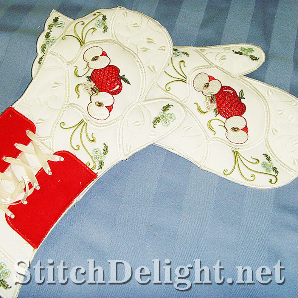 SD0687 Apple Overn Gloves 6x8 Hoop