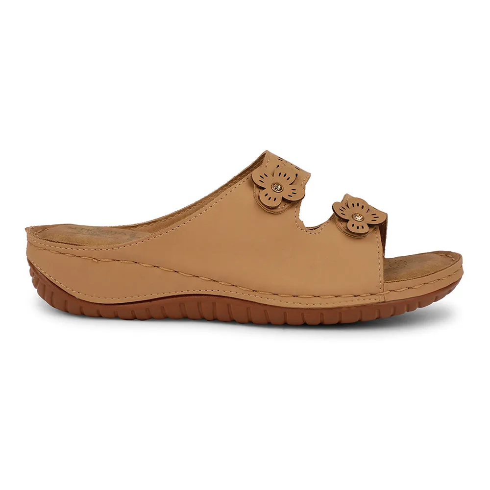 Senorita Casual Beige Slipper For Women S624-07 By Liberty