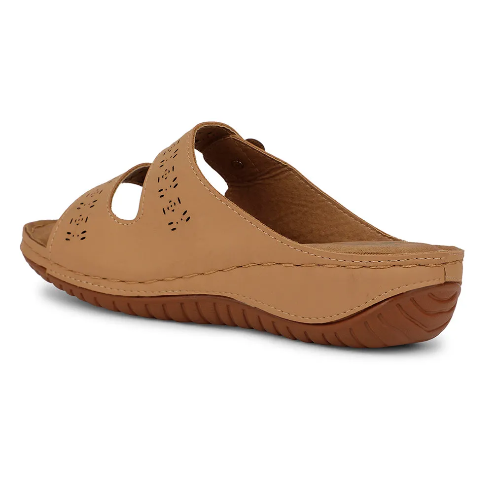 Senorita Casual Beige Slipper For Women S624-07 By Liberty