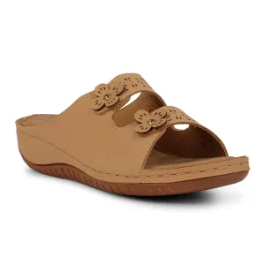 Senorita Casual Beige Slipper For Women S624-07 By Liberty