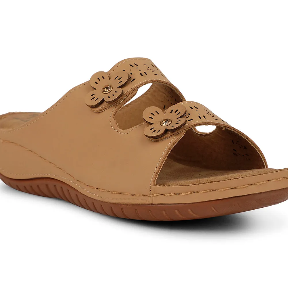 Senorita Casual Beige Slipper For Women S624-07 By Liberty