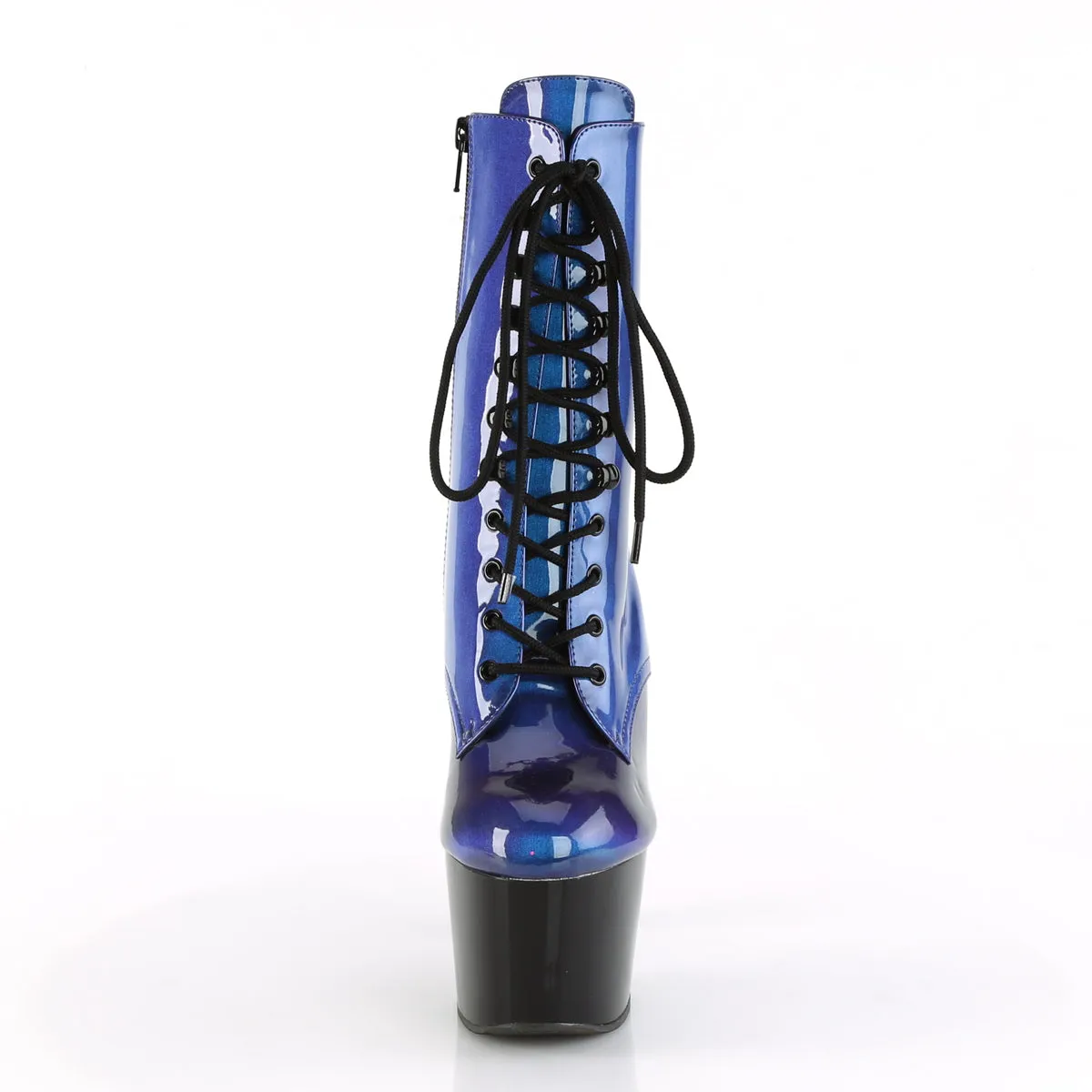 Shiny Sexy Blue Pole Dancer Boots