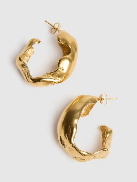 Simuero   Pompas hoop earrings 